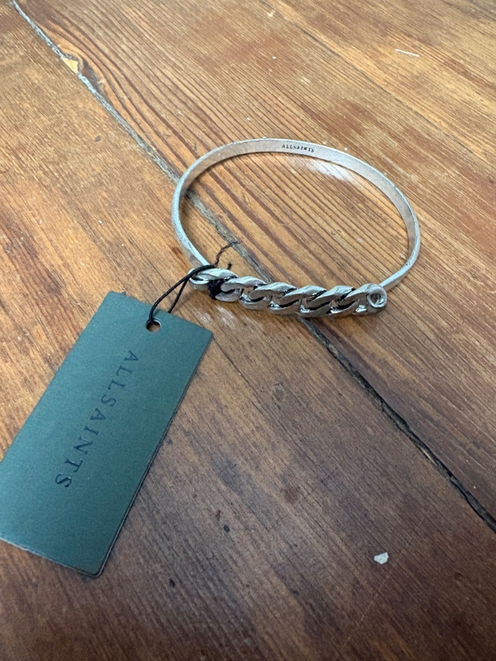 ALLSAINTS curb link bangle bracelet - Picture 3 of 5